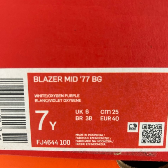 Nike Blazer Mid ‘77- Oxygen Purple/Coconut Milk/White. Brand new without box - Picture 7 of 8